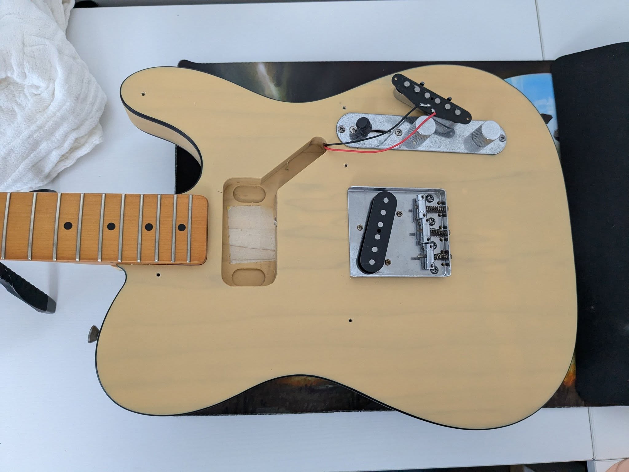 Guitar technician working