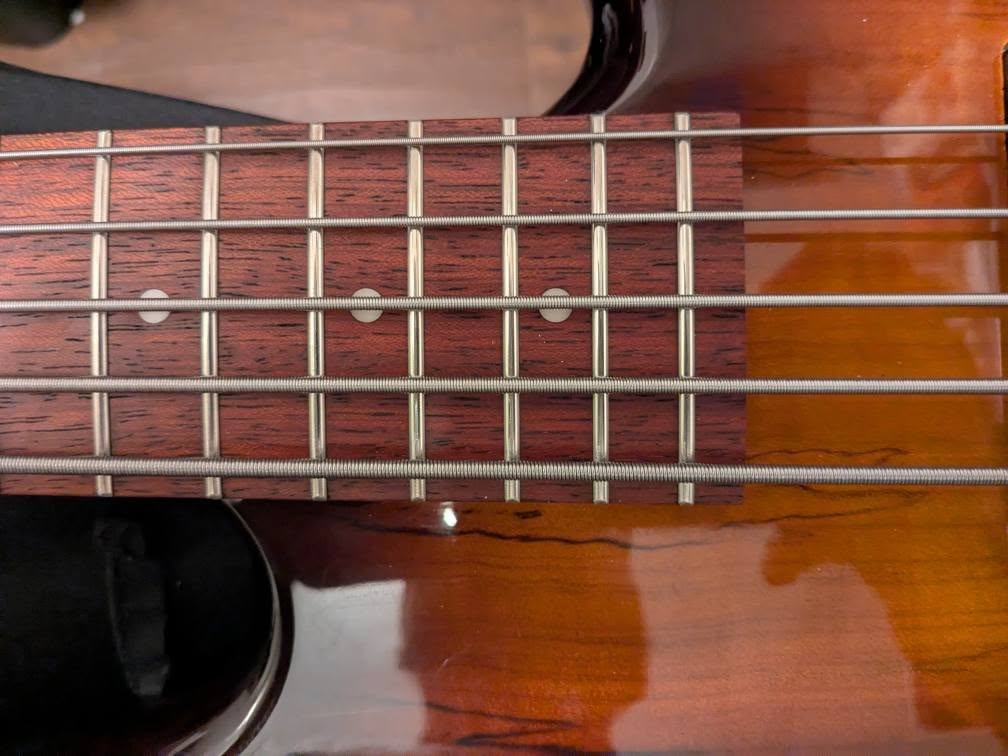 Close-up of guitar strings